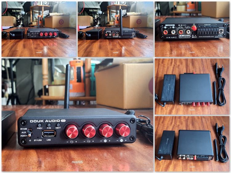 อื่นๆ Douk Audio M4 Mini 2 และ 4 ช่องบลูทูธ 5.0 เครื่องขยายเสียงดิจิตอลสเตอริโอ เปิดลำโพง 4 ตัว พร้อมกันได้ SPR