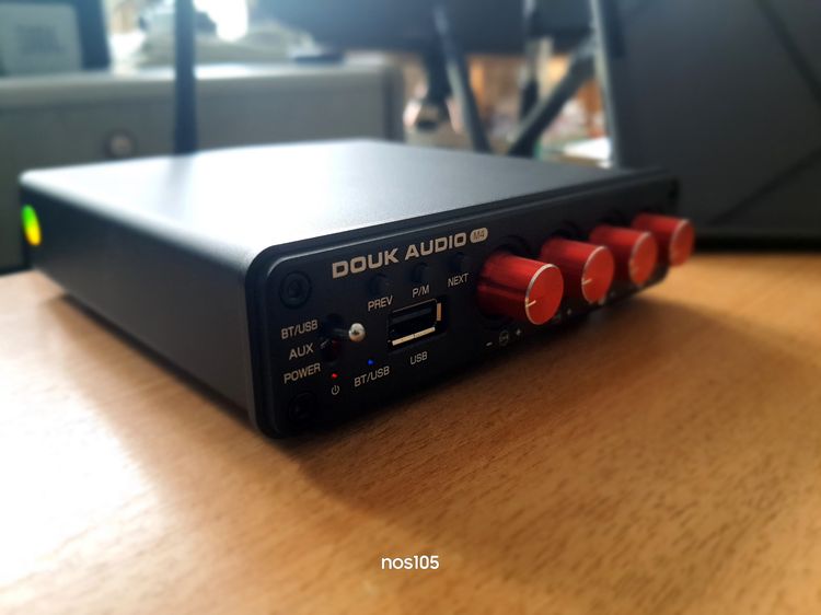 Douk Audio M4 Mini 2 และ 4 ช่องบลูทูธ 5.0 เครื่องขยายเสียงดิจิตอลสเตอริโอ เปิดลำโพง 4 ตัว พร้อมกันได้ SPR รูปที่ 9