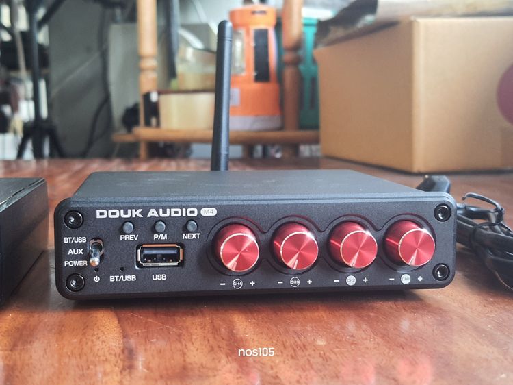 Douk Audio M4 Mini 2 และ 4 ช่องบลูทูธ 5.0 เครื่องขยายเสียงดิจิตอลสเตอริโอ เปิดลำโพง 4 ตัว พร้อมกันได้ SPR รูปที่ 2