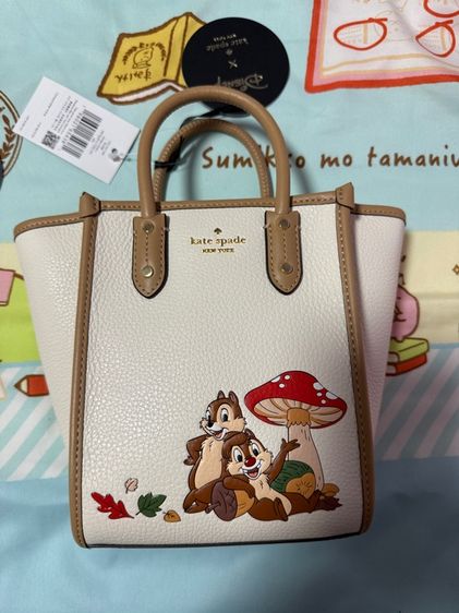 หญิง ขาว หนัง PU kate spade Disney X KSNY Chip N Dale Mini Tote