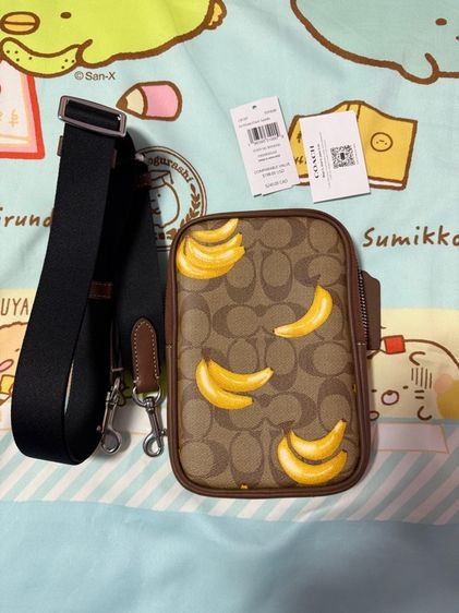 กระเป๋าCoach  ADEN CROSSBODY IN SIGNATURE CANVAS WITH BANANA PRINT