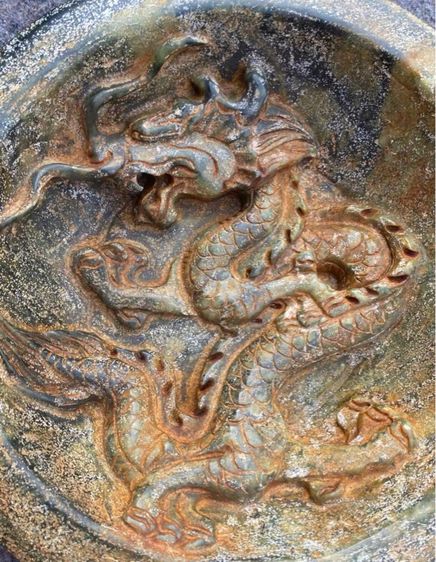 จานหินแกะมังกรหยกตัวใหญ่  รูปที่ 2