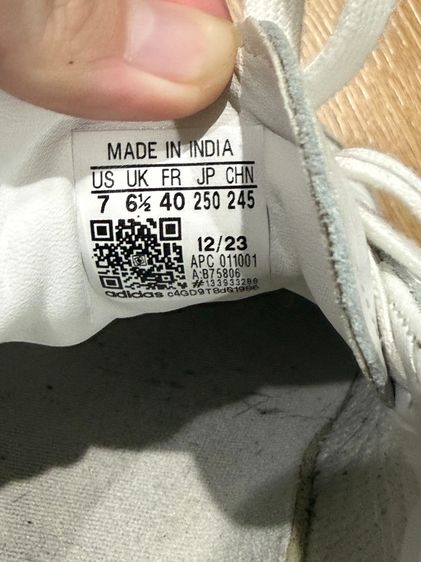 รองเท้าผ้าใบผู้ชาย Adidas samba og  ไซต์40 us7  ใช้น้อยมาก รูปที่ 5