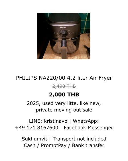 Philips Air Fryer 4.2 L