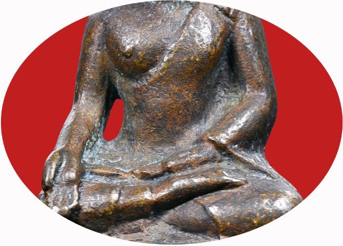 พระบ้าน🔔 พระกริ่งไพรีพินาศ วัดบวรนิเวศน์  ปี  2485 พิมพ์บัวเหลี่ยม นิยม รูปที่ 4