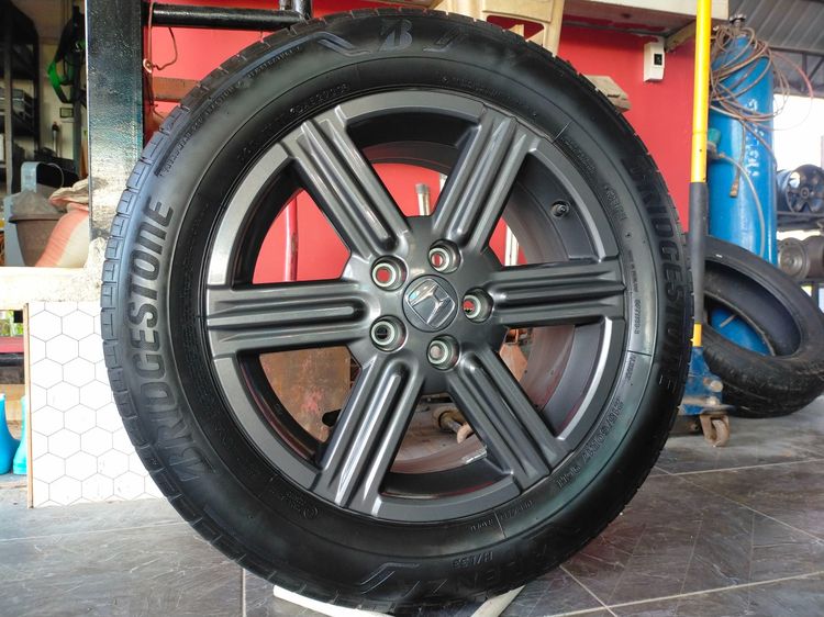 แม็กฮอนด้าสีเดิม ขอบ17 พร้อมยางบริสโตน 215 60 17 ปี22 ยางสวยทุกเส้นใส่ hrv หรือแปลงใส่ยี่ห้ออื่น 5 รู 114 รูปที่ 2