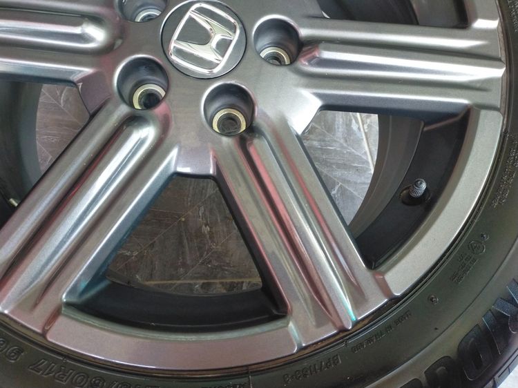 แม็กฮอนด้าสีเดิม ขอบ17 พร้อมยางบริสโตน 215 60 17 ปี22 ยางสวยทุกเส้นใส่ hrv หรือแปลงใส่ยี่ห้ออื่น 5 รู 114 รูปที่ 7