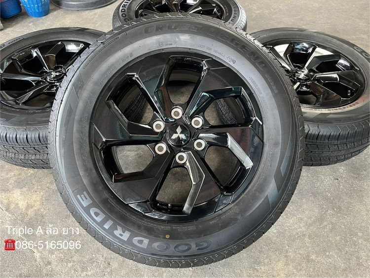 ✨ล้อแม็กป้ายแดง✨Mitsu Pajero Sport รุ่นใหม่ล่าสุด ขอบ 18 สีดำแท้💯พร้อมยาง 265-60-18 GOODRIDE💥ปี 25💥 รูปที่ 2