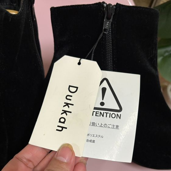 Dukkah (WEGO) Size L รองเท้าบู้ทข้อสั้นผ้ากำมะหยี่ ปักดอกไม้ สวยม้าก  รูปที่ 7