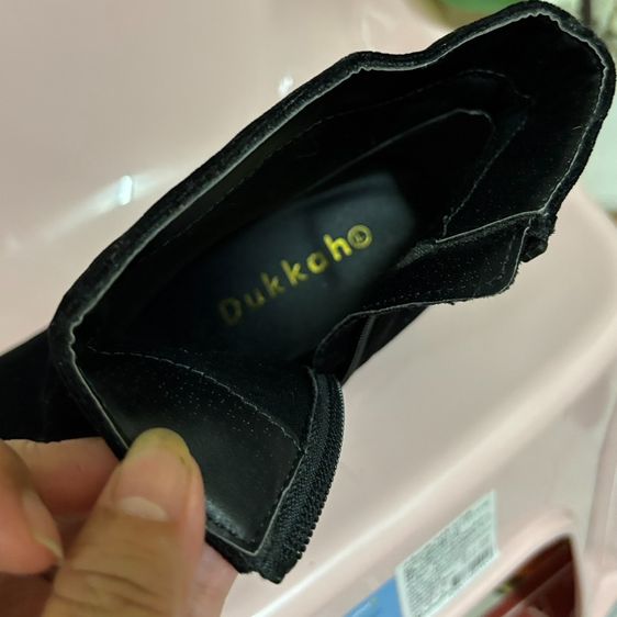 Dukkah (WEGO) Size L รองเท้าบู้ทข้อสั้นผ้ากำมะหยี่ ปักดอกไม้ สวยม้าก  รูปที่ 2