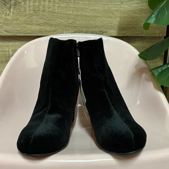 Dukkah (WEGO) Size L รองเท้าบู้ทข้อสั้นผ้ากำมะหยี่ ปักดอกไม้ สวยม้าก  รูปที่ 5