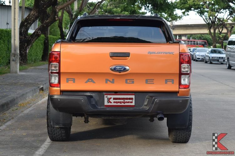Ford Ranger 2017 2.2 Hi-Rider Wildtrak Pickup ดีเซล ไม่ติดแก๊ส เกียร์อัตโนมัติ ส้ม รูปที่ 4