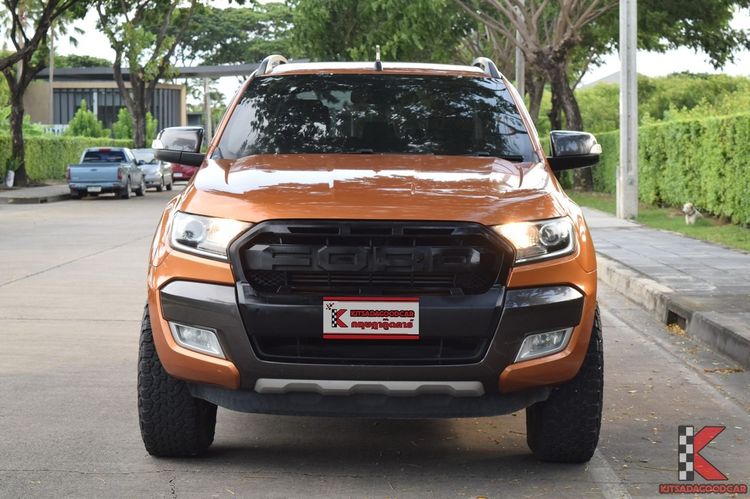 Ford Ranger 2017 2.2 Hi-Rider Wildtrak Pickup ดีเซล ไม่ติดแก๊ส เกียร์อัตโนมัติ ส้ม รูปที่ 2