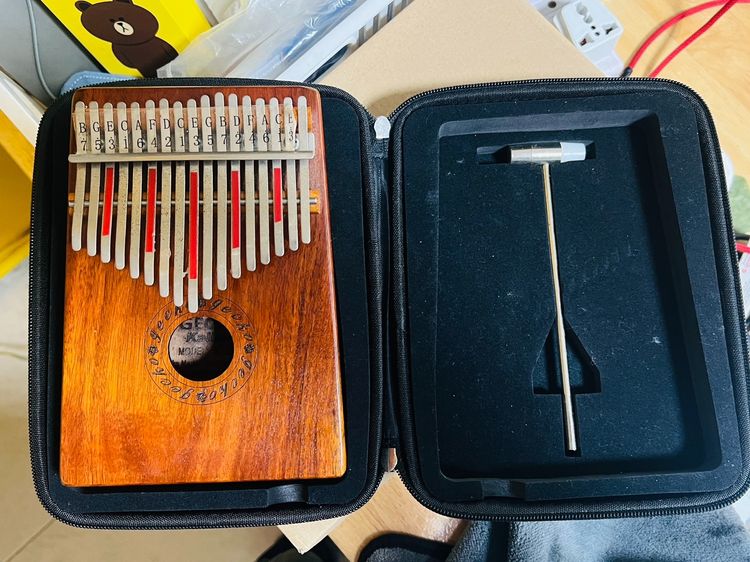 GECKO K17M 1 คาลิมบ้า 17-คีย์ เปียโนนิ้วไม้มะฮ็อกกานี  พร้อมกระเป๋า