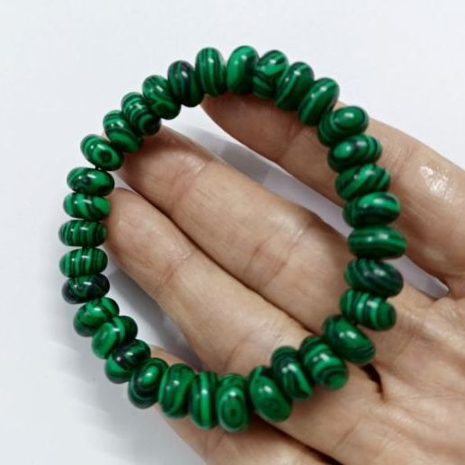สร้อยข้อมือหินแท้ มาลาไคท์ รูปที่ 3