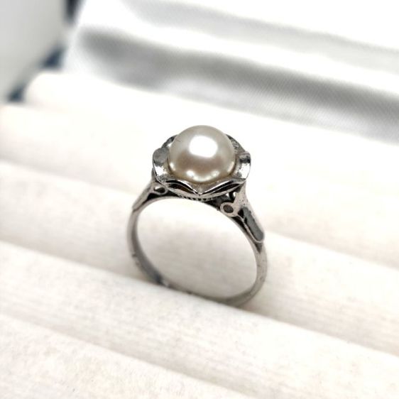 🔖แหวนเงินแท้ ตอกโค๊ตSilver ของจริงสวยมาก งานจากญี่ปุ่น รูปที่ 4