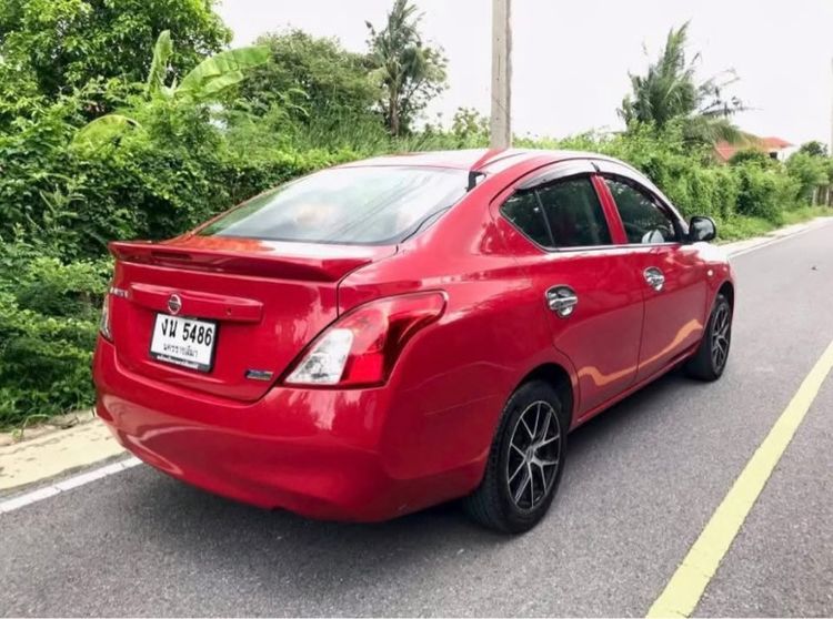 Nissan Almera 2013 1.2 E Sedan เบนซิน ไม่ติดแก๊ส เกียร์ธรรมดา แดง รูปที่ 4