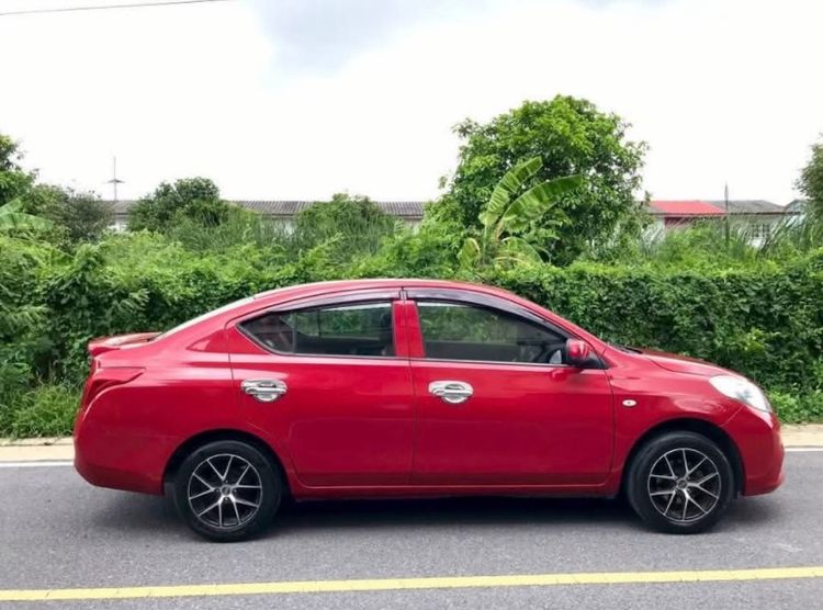 Nissan Almera 2013 1.2 E Sedan เบนซิน ไม่ติดแก๊ส เกียร์ธรรมดา แดง รูปที่ 3