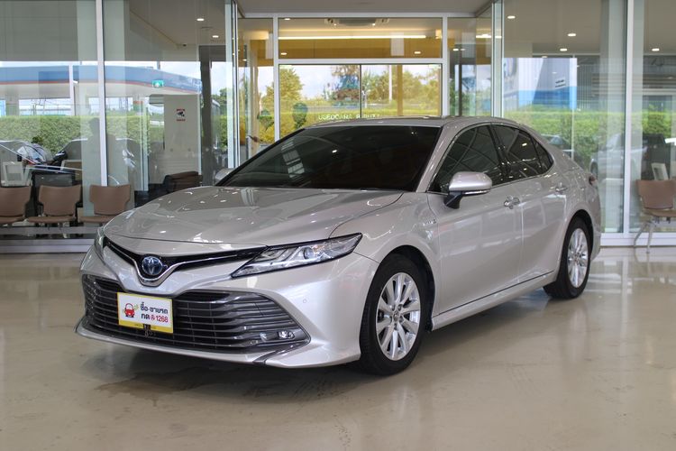 Toyota Camry 2018 2.5 HV Premium Sedan ไฮบริด ไม่ติดแก๊ส เกียร์อัตโนมัติ เทา รูปที่ 3