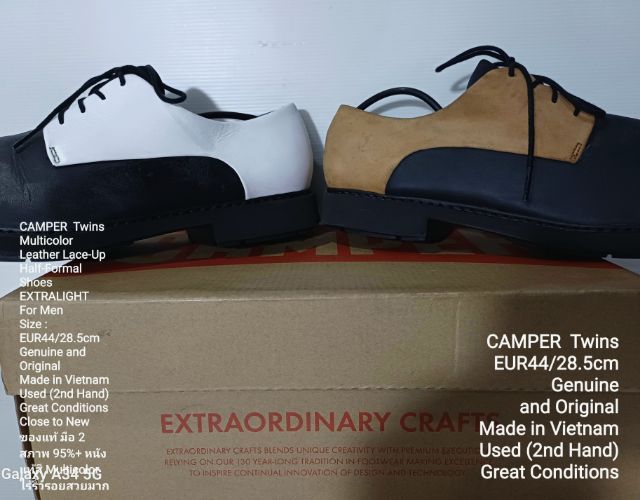 CAMPER Twins, Men's 44EU(28.5cm) Genuine and Original ของแท้ มือ 2 สภาพใกล้เคียงของใหม่, รองเท้า CAMPER หนังแท้สวย พื้นเต็ม ไม่มีตำหนิใดๆ รูปที่ 10