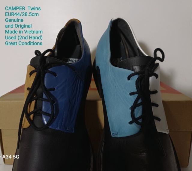 CAMPER Twins, Men's 44EU(28.5cm) Genuine and Original ของแท้ มือ 2 สภาพใกล้เคียงของใหม่, รองเท้า CAMPER หนังแท้สวย พื้นเต็ม ไม่มีตำหนิใดๆ รูปที่ 8