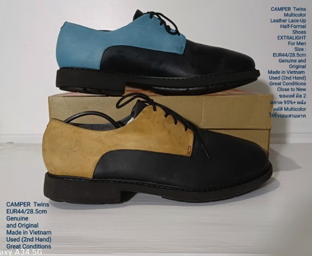CAMPER Twins, Men's 44EU(28.5cm) Genuine and Original ของแท้ มือ 2 สภาพใกล้เคียงของใหม่, รองเท้า CAMPER หนังแท้สวย พื้นเต็ม ไม่มีตำหนิใดๆ รูปที่ 15