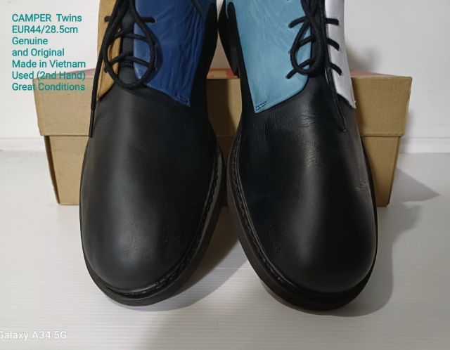 CAMPER Twins, Men's 44EU(28.5cm) Genuine and Original ของแท้ มือ 2 สภาพใกล้เคียงของใหม่, รองเท้า CAMPER หนังแท้สวย พื้นเต็ม ไม่มีตำหนิใดๆ รูปที่ 7