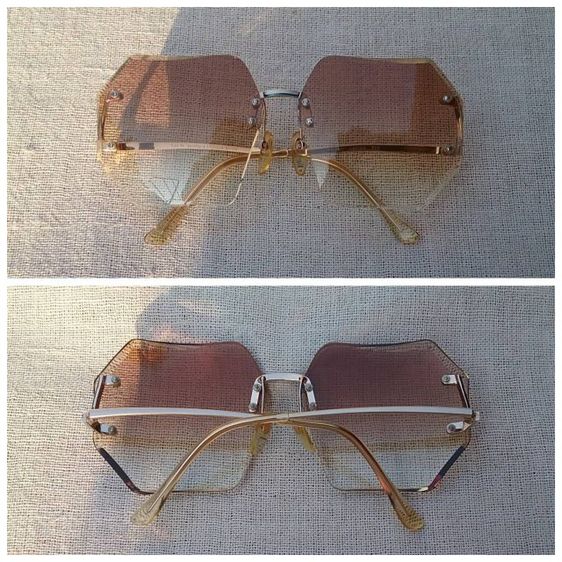 HOYA แว่นตาซุปเปอร์ลักซ์ชัวรีบัตเตอร์ฟลายโมเดล–ไร้กรอบ–เลนส์ซุปเปอร์พรีเมียมโปรเกรสซีฟ...Rare Find Authentic Vintage HOYA handcrafted in Japan
 รูปที่ 8