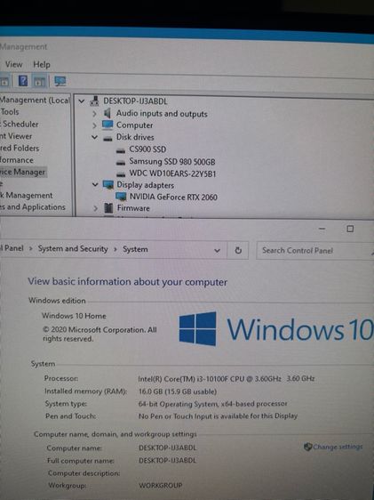 ขายคอมสเปค i3-10100F  RTX 2060 เล่นได้ทุกเกม GTA V PUBG  รูปที่ 5