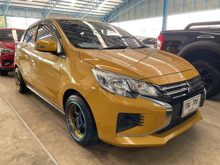 Mitsubishi Mirage 2020 1.2 GLX Sedan เบนซิน ไม่ติดแก๊ส เกียร์อัตโนมัติ เหลือง รูปที่ 2
