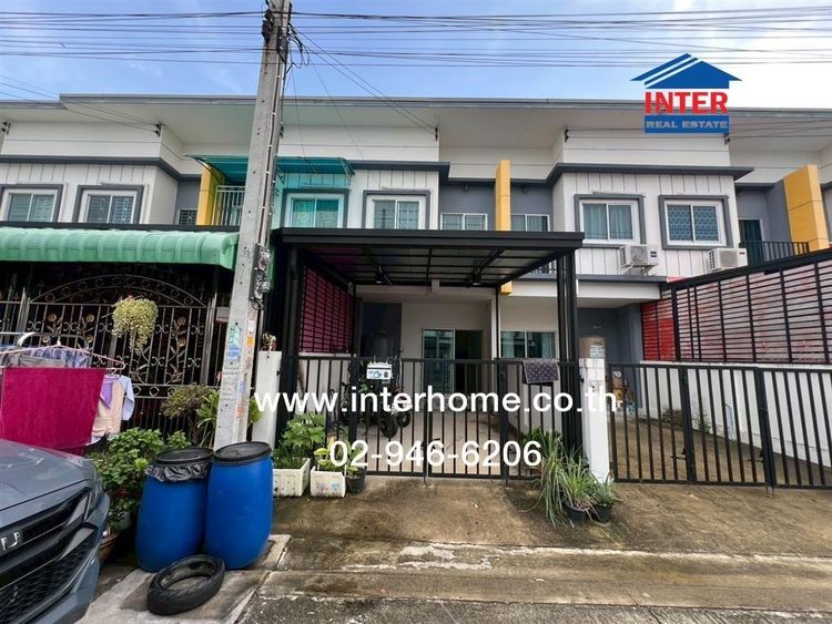 ทาวน์โฮม 2 ชั้น 19 ตร.ว. หมู่บ้านเอสแฮปปี้โฮม แพรกษา ซอยแพรกษา10 ถนนบางนา-ตราด ถนนแพรกษา เมืองสมุทรปราการ สมุทรปราการ
