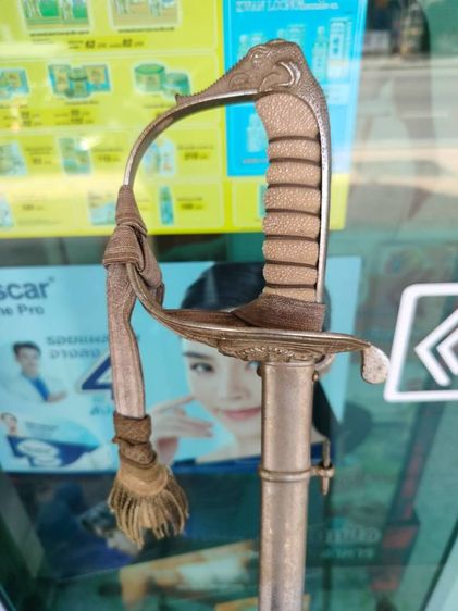 กระบี่ยาวนายตำรวจ สภาพดีเก่าเก็บ(ต้องเอาไปขัดเอง) ของหายาก รูปที่ 3