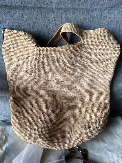 Loewe Paula's Ibiza Slit Mini Raffia Tote