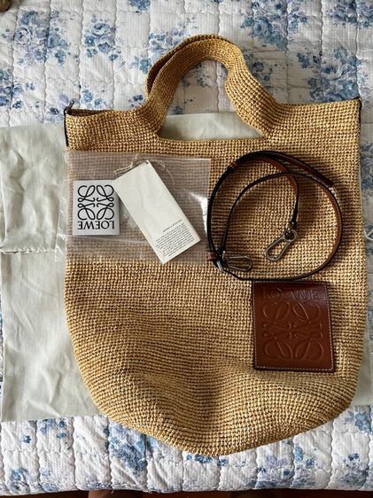 Loewe Paula's Ibiza Slit Mini Raffia Tote รูปที่ 2