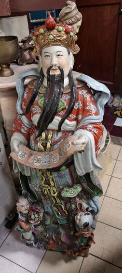 เซรามิคเก่า เซียนกระเบื้องขนาดใหญ่มากเก่าโบราณ