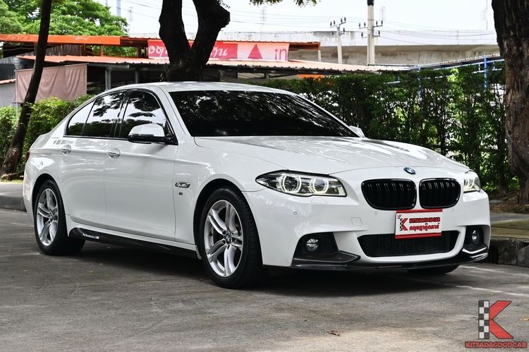 BMW Series 5 2015 525d Sedan ดีเซล ไม่ติดแก๊ส เกียร์อัตโนมัติ ขาว