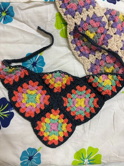 🧡SALE 80.- 🧡 ผ้าโพกหัวไหมพรมถัก งาน handmade มือ 1 รูปที่ 5