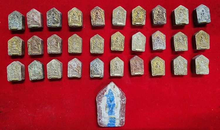 พระขุนแผนผงพรายปู่ทิม พิมพ์เล็ก ปี15 30องค์ รูปที่ 2