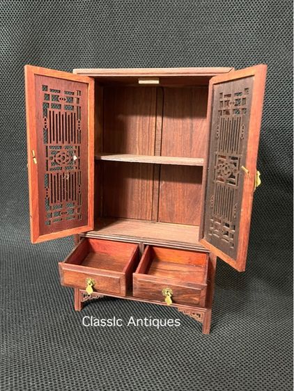 ตู้ไม้ สไตล์จีน งานจิ๋วสะสมA3 รูปที่ 6