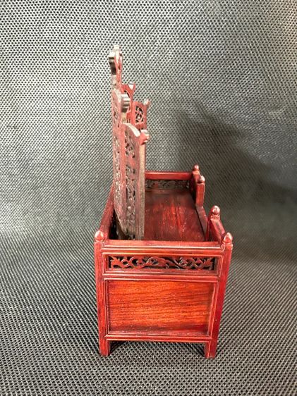 ตู้ไม้ บัลลังก์ สไตล์จีน งานจิ๋วสะสมA6 รูปที่ 10