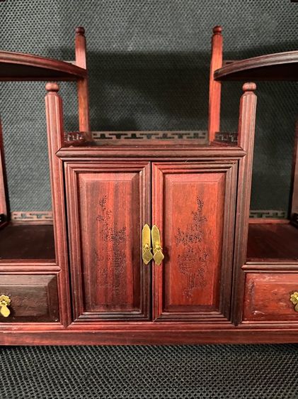 ตู้ไม้ ชั้นโชว์สไตล์จีน งานจิ๋วสะสมA5 รูปที่ 10