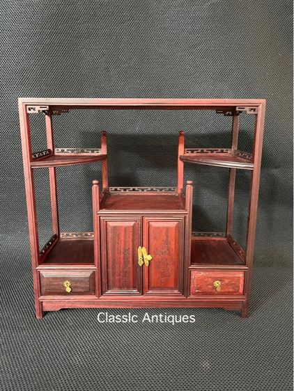 ตู้ไม้ ชั้นโชว์สไตล์จีน งานจิ๋วสะสมA5