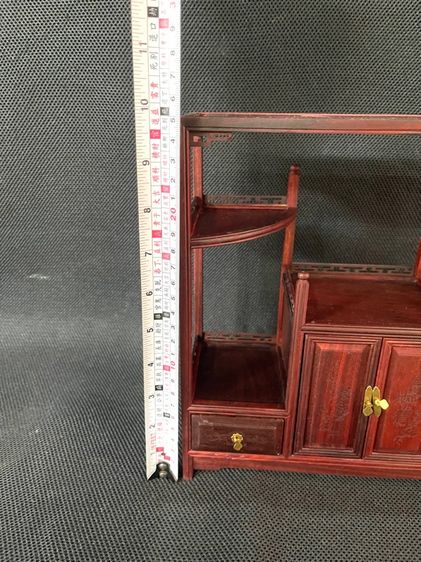ตู้ไม้ ชั้นโชว์สไตล์จีน งานจิ๋วสะสมA5 รูปที่ 17