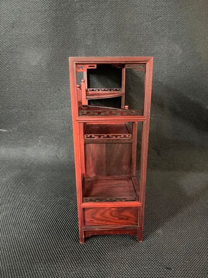 ตู้ไม้ ชั้นโชว์สไตล์จีน งานจิ๋วสะสมA5 รูปที่ 3