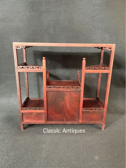 ตู้ไม้ ชั้นโชว์สไตล์จีน งานจิ๋วสะสมA5 รูปที่ 4