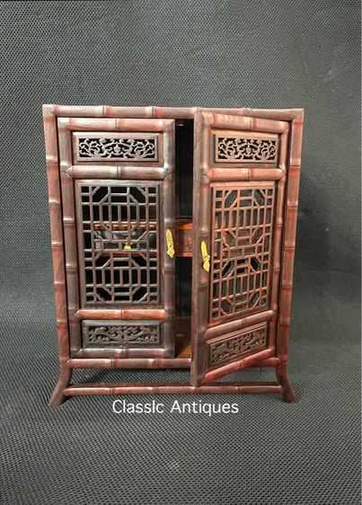 ตู้ไม้ สไตล์จีน งานจิ๋วสะสมA4 รูปที่ 9