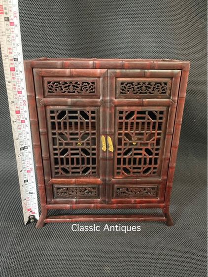 ตู้ไม้ สไตล์จีน งานจิ๋วสะสมA4 รูปที่ 16