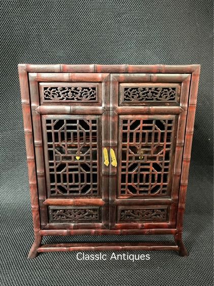 ตู้ไม้ สไตล์จีน งานจิ๋วสะสมA4 รูปที่ 10