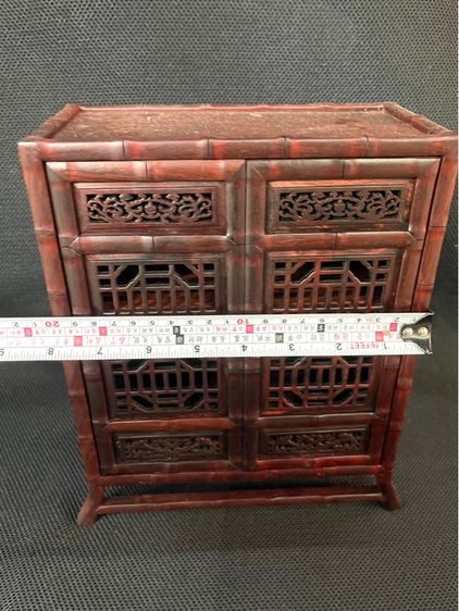 ตู้ไม้ สไตล์จีน งานจิ๋วสะสมA4 รูปที่ 17