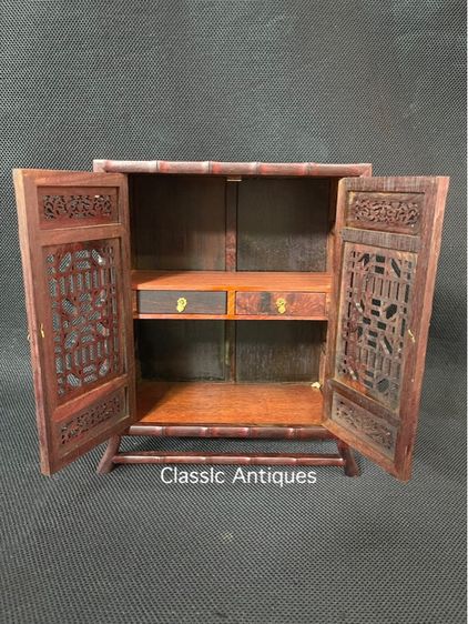 ตู้ไม้ สไตล์จีน งานจิ๋วสะสมA4 รูปที่ 5